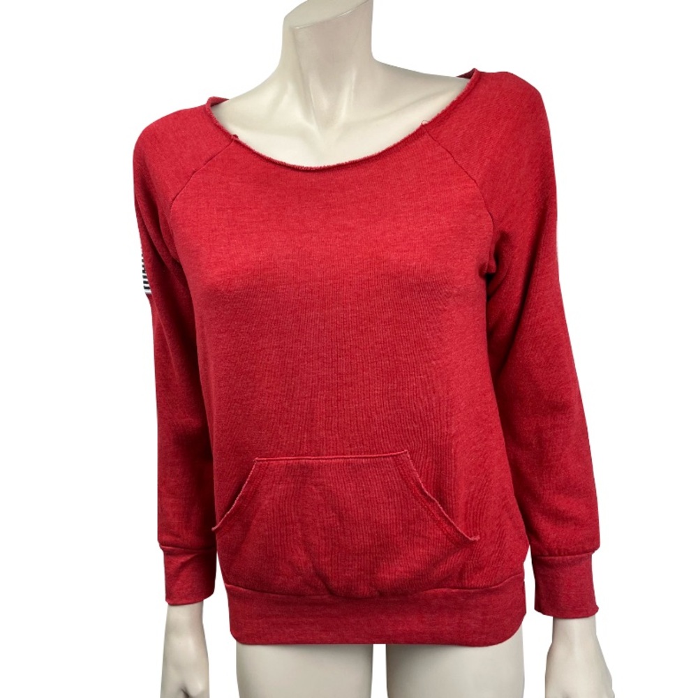 RWB Red Cut Neck Sweatshirt‎